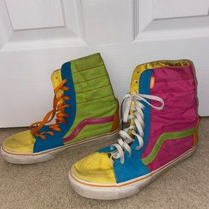 Multi colored vans